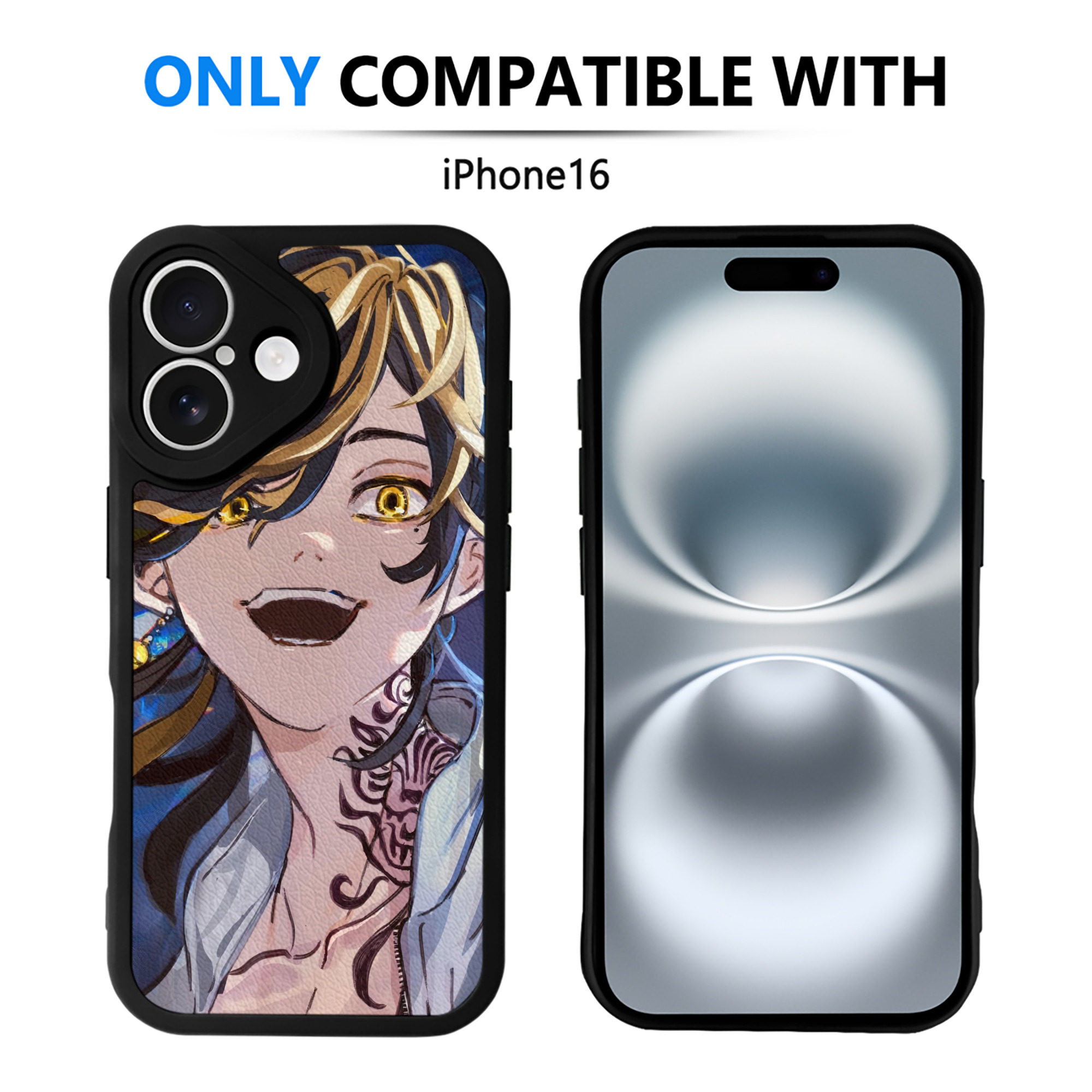 （画像用） 東京リベンジャーズ Tokyo Revengers 【iPhone 16シリーズ対応】シリコンスマホケース（レザー調） 材質：シリコン